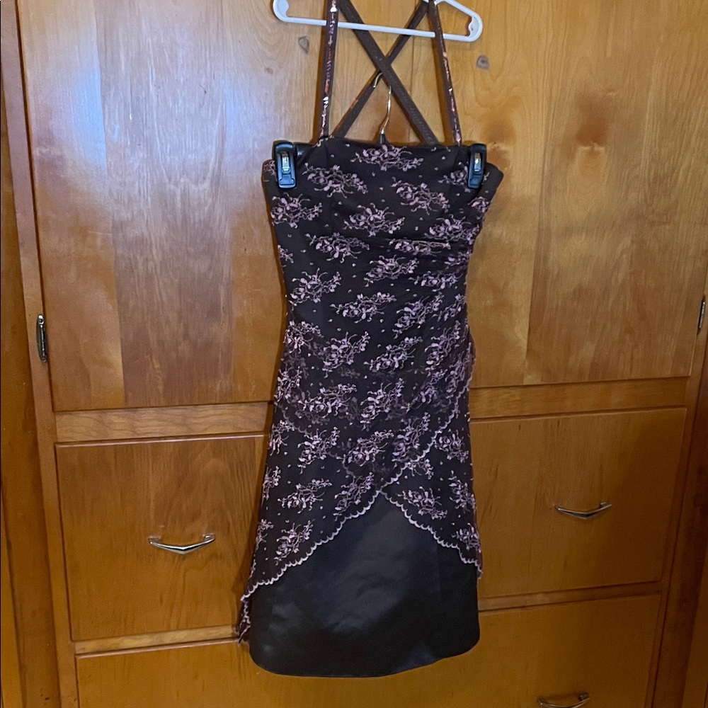 Jump Black and Pink Asymmetrical Dress